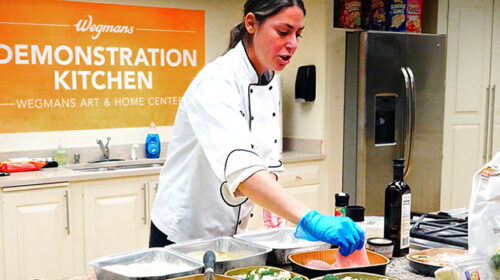 Wegmans Demonstration Kitchen - Wegmans Parmigiano Reggiano Wheel Cracking